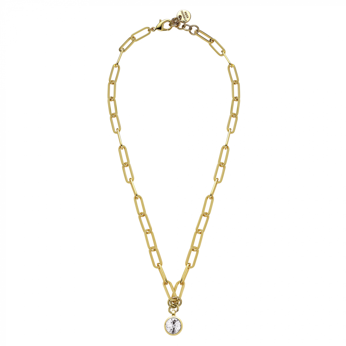 LISANNA Guld CRYSTAL Halsband