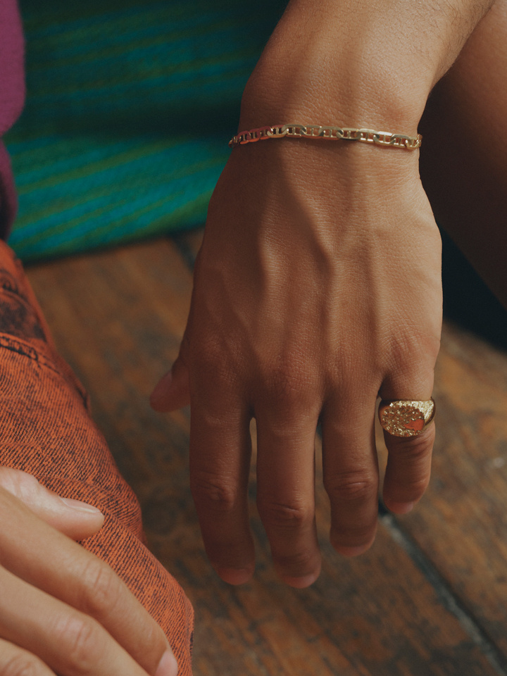 Carlo Bracelet Small Goldplated Silver