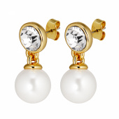 NETTE Guld CRYSTAL/WHITE PEARL
