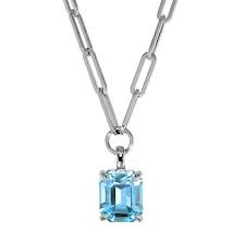 OCTA SS AQUA Halsband Silver