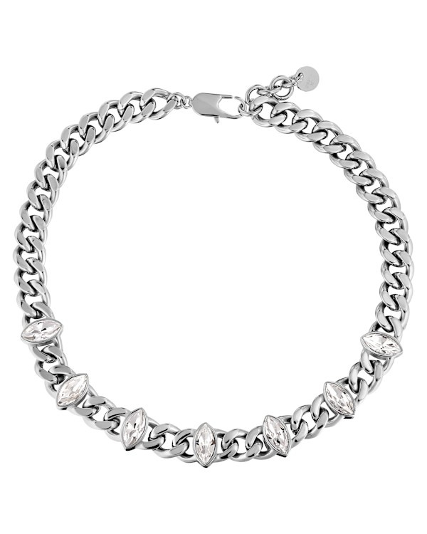 PUNICA CRYSTAL Halsband Silver