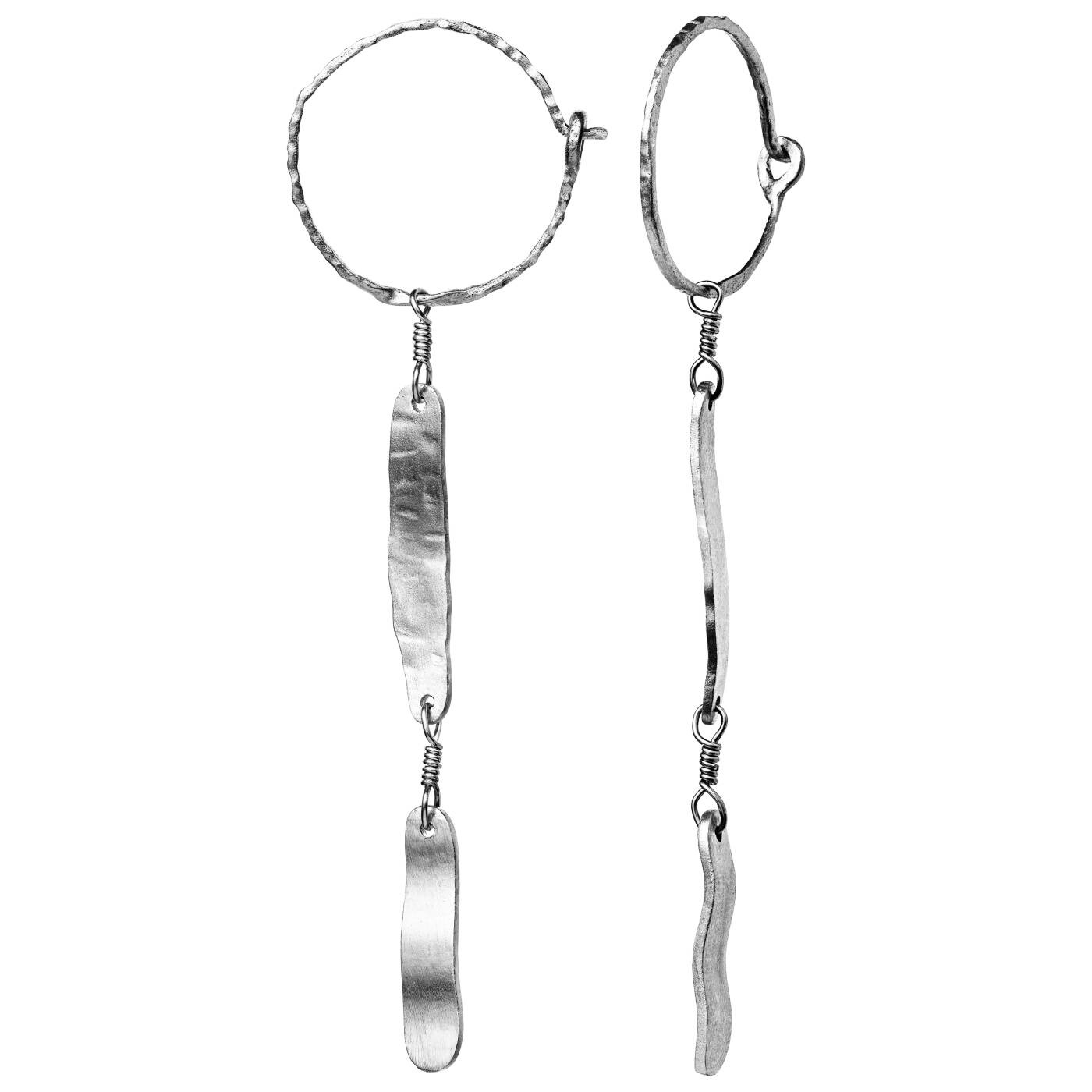 Lila Örhänge Silver