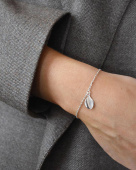 A Forest drop armband silver