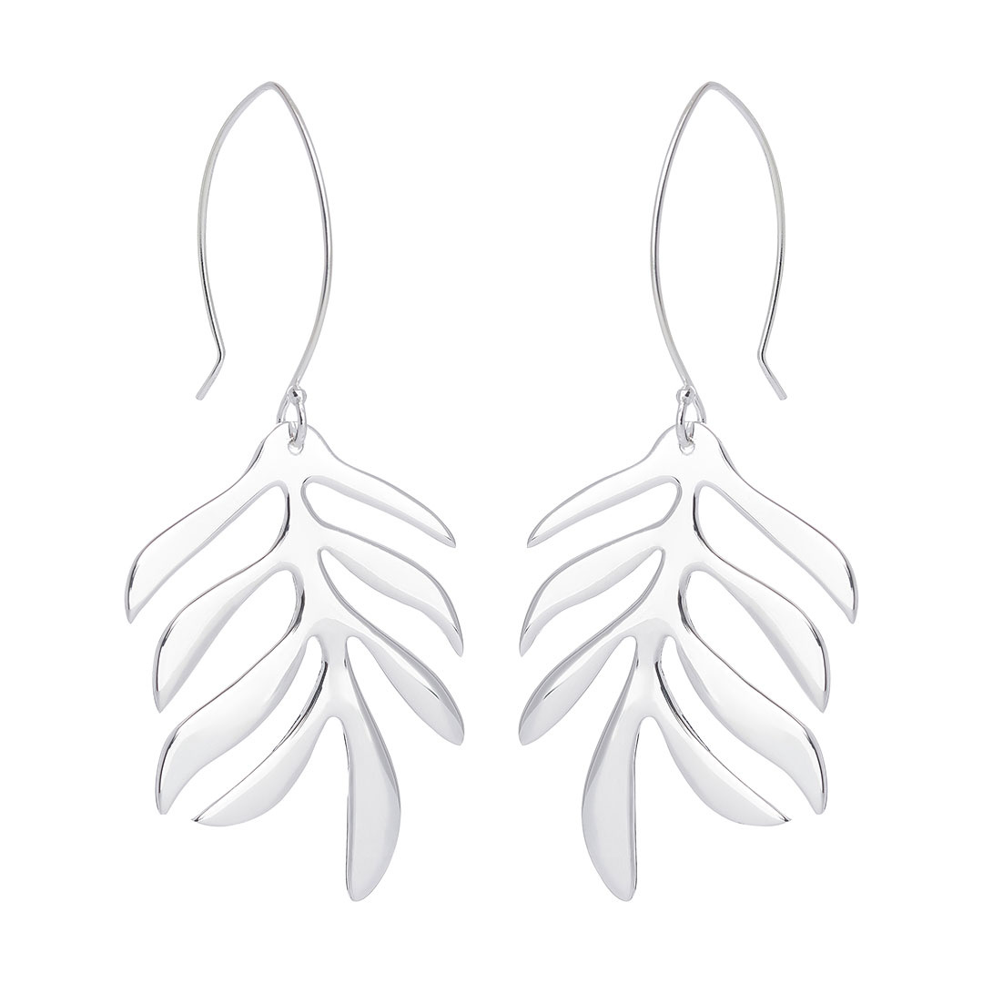 Autumn Leaf Örhänge Silver
