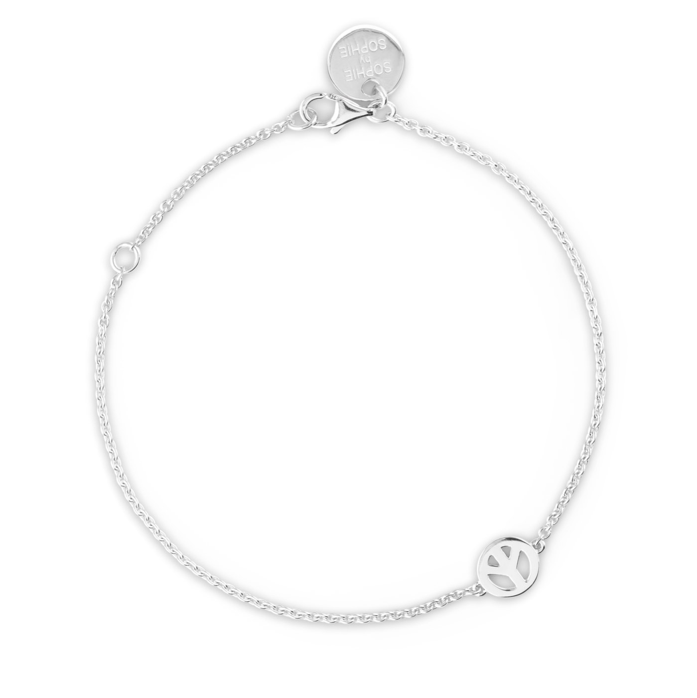 Peace Symbol Armband (silver)