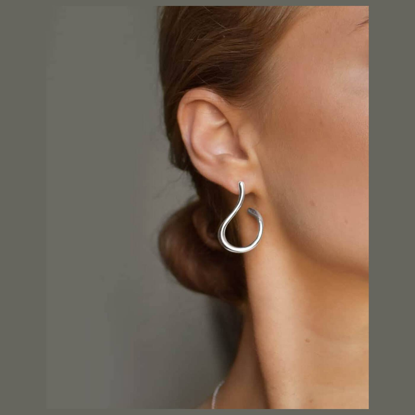 Breeze örhänge silver