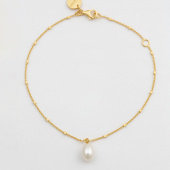 Treasure Single Pearl Bracelet Gold