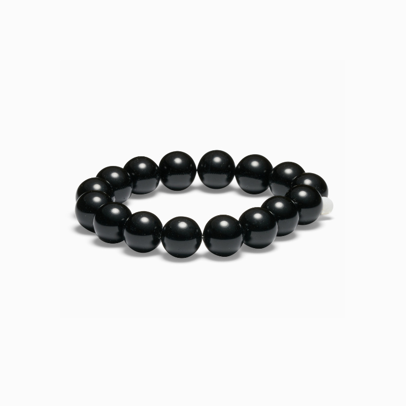 Chunky Black Onyx Stretch Armband