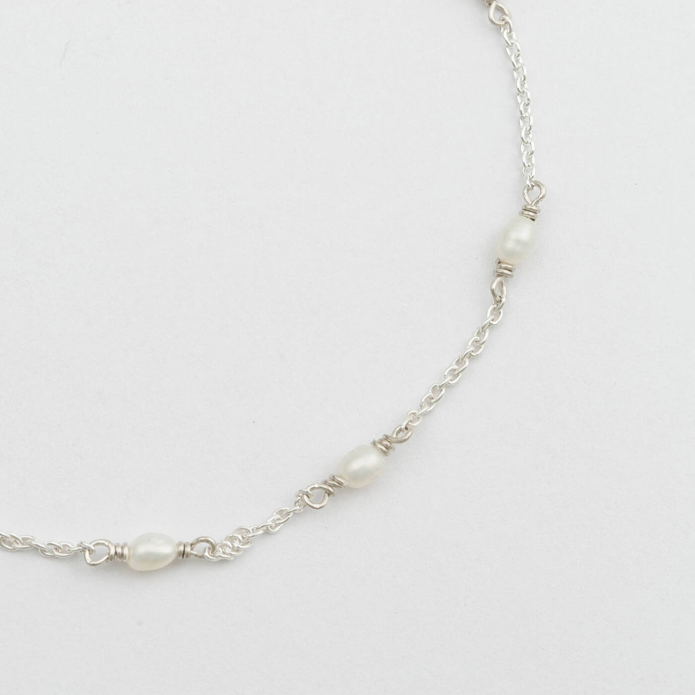 Treasure Multi Pearl Bracelet Silver