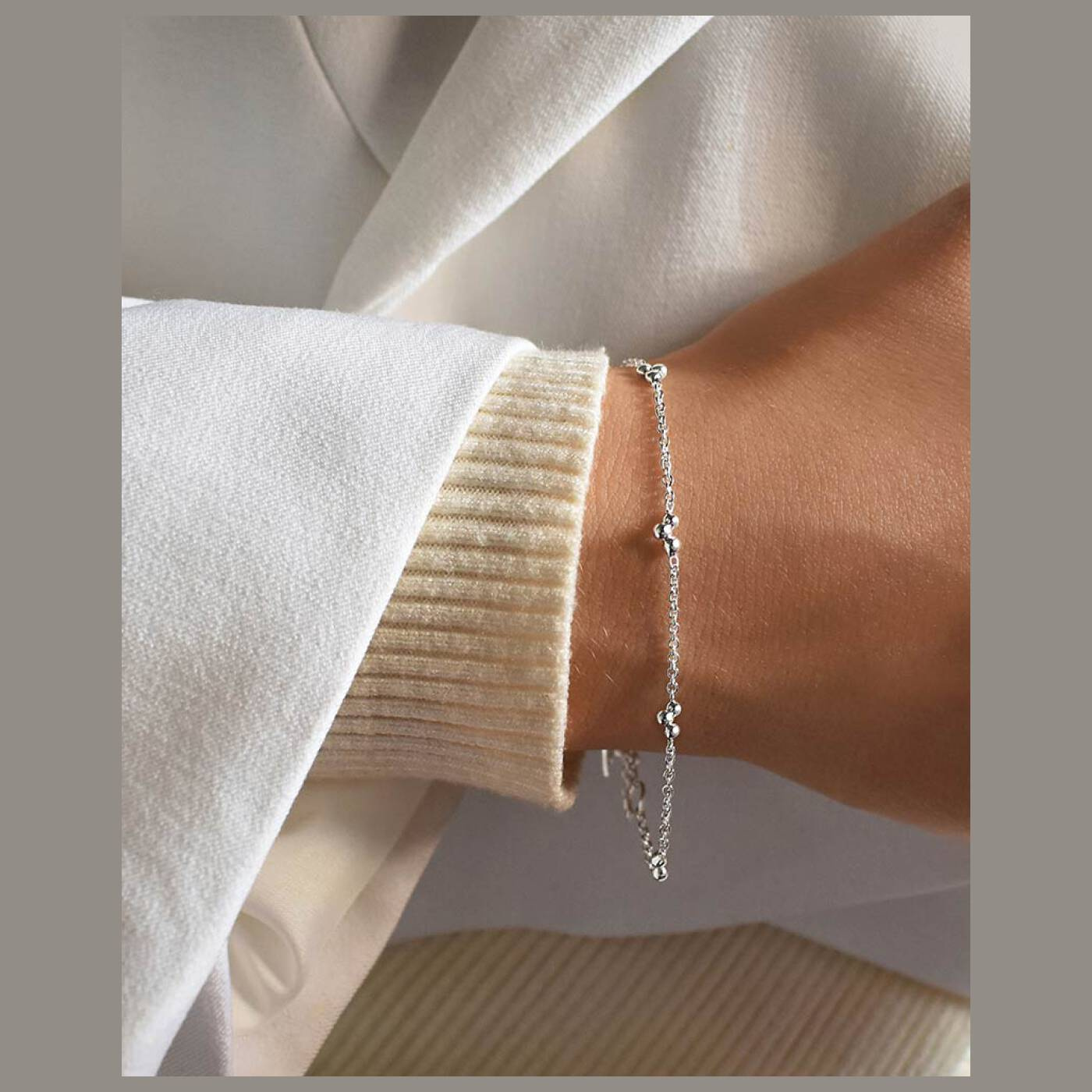 Drops full armband silver