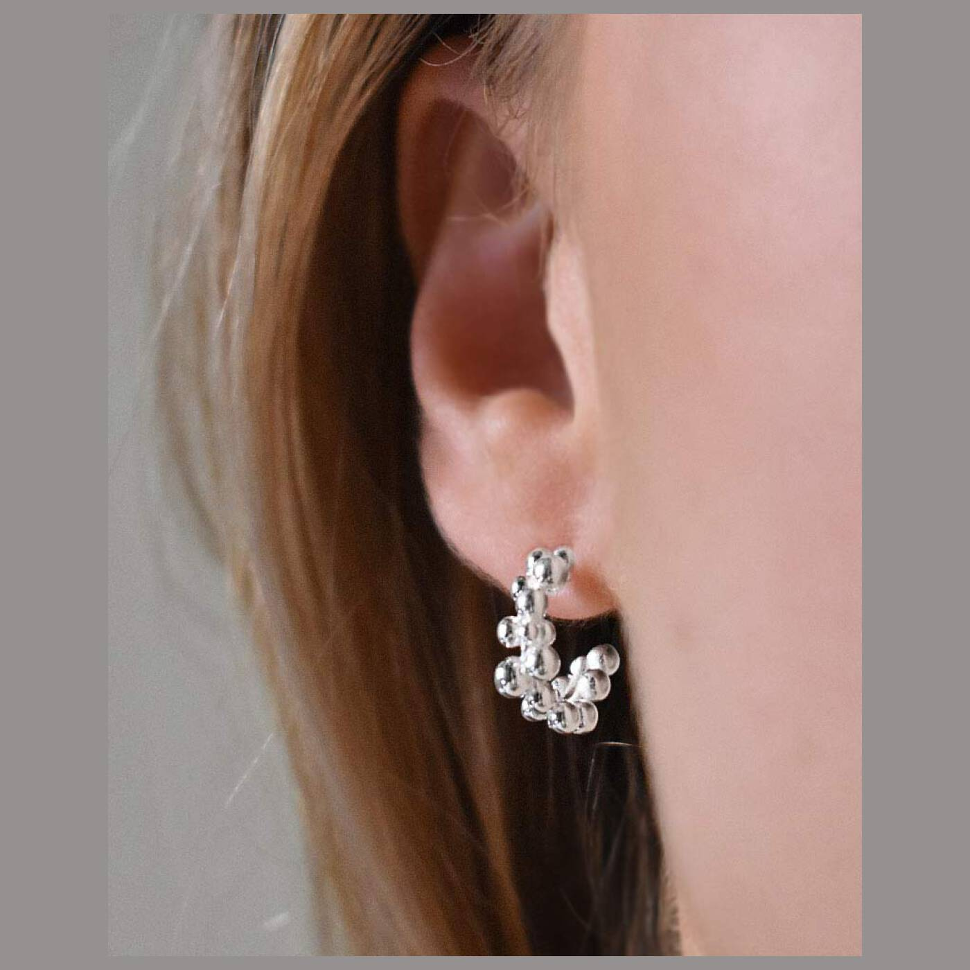 Drops small hoops silver