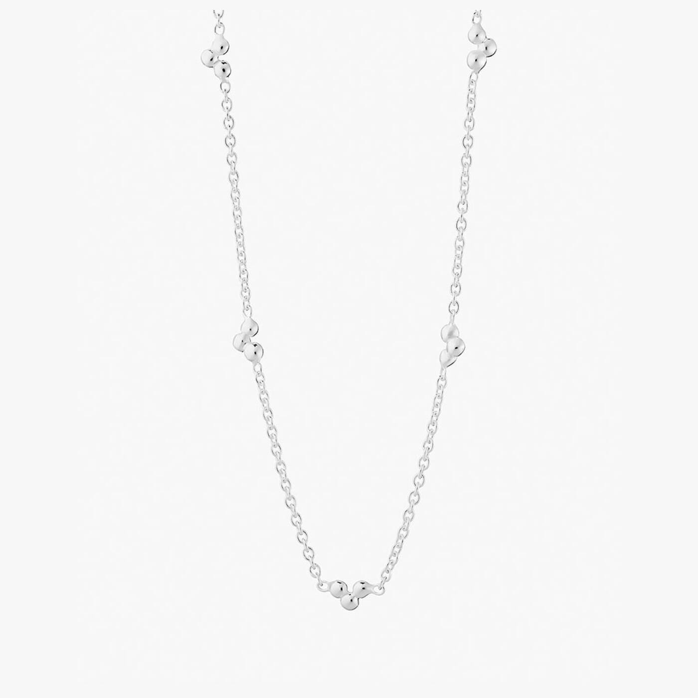 Drops full halsband silver
