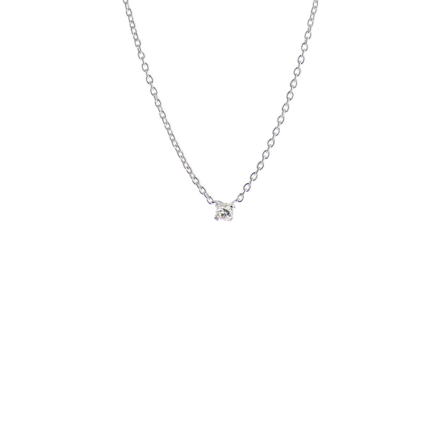 Diamond Sky drop halsband silver