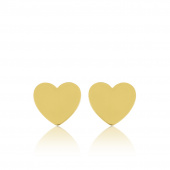 Heart Mini Studs örhänge (guld)