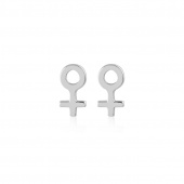 Woman Symbol Studs örhänge (silver)