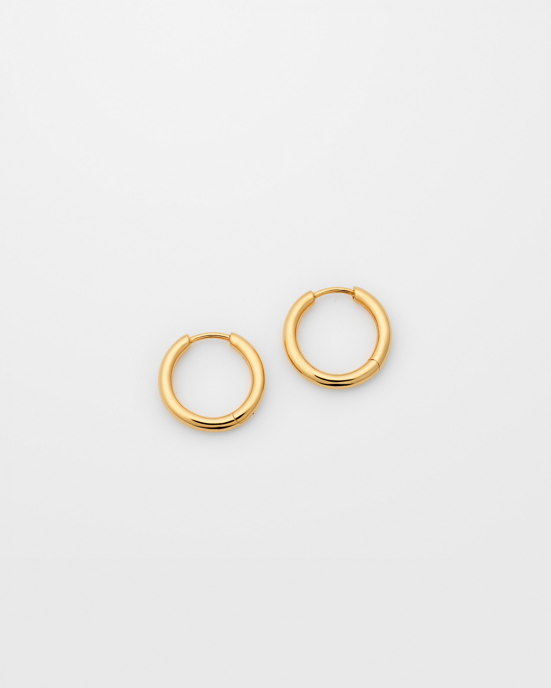 Beloved Fat Medium Hoops Gold