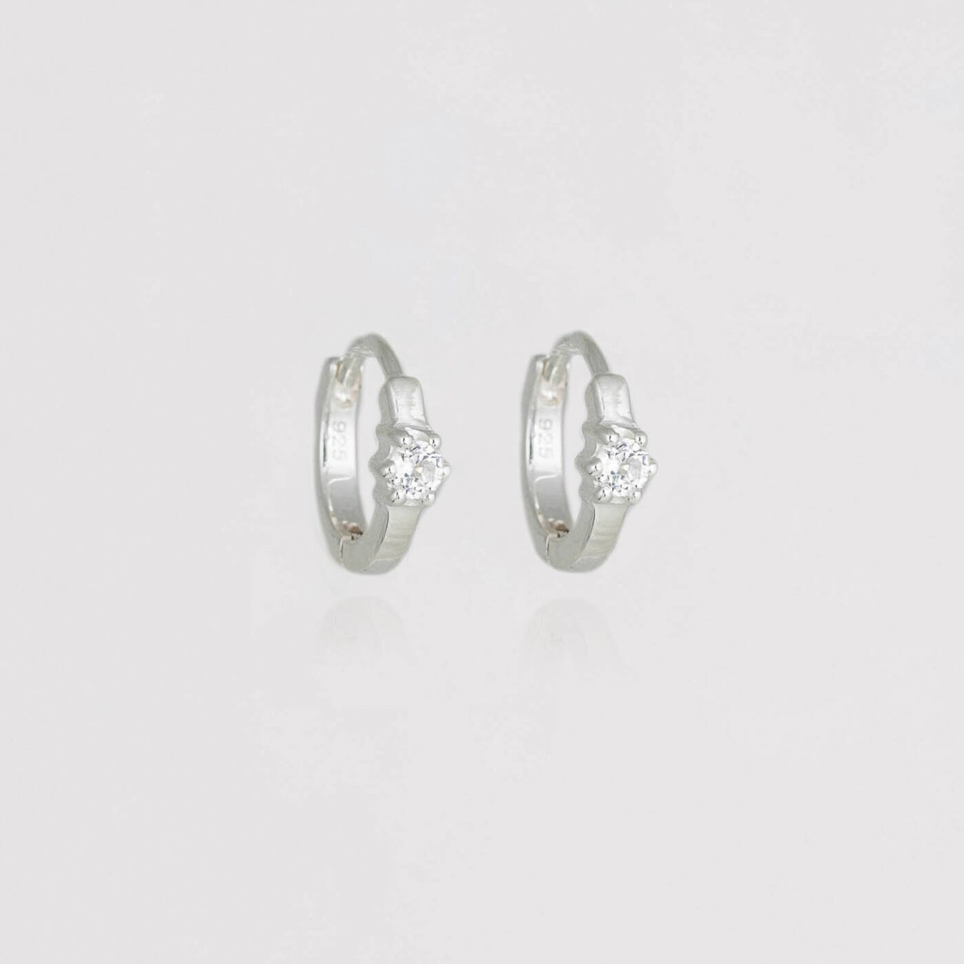 Mini Princess Hoops Silver