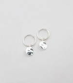 Minimalistica Hammered Earrings Silver