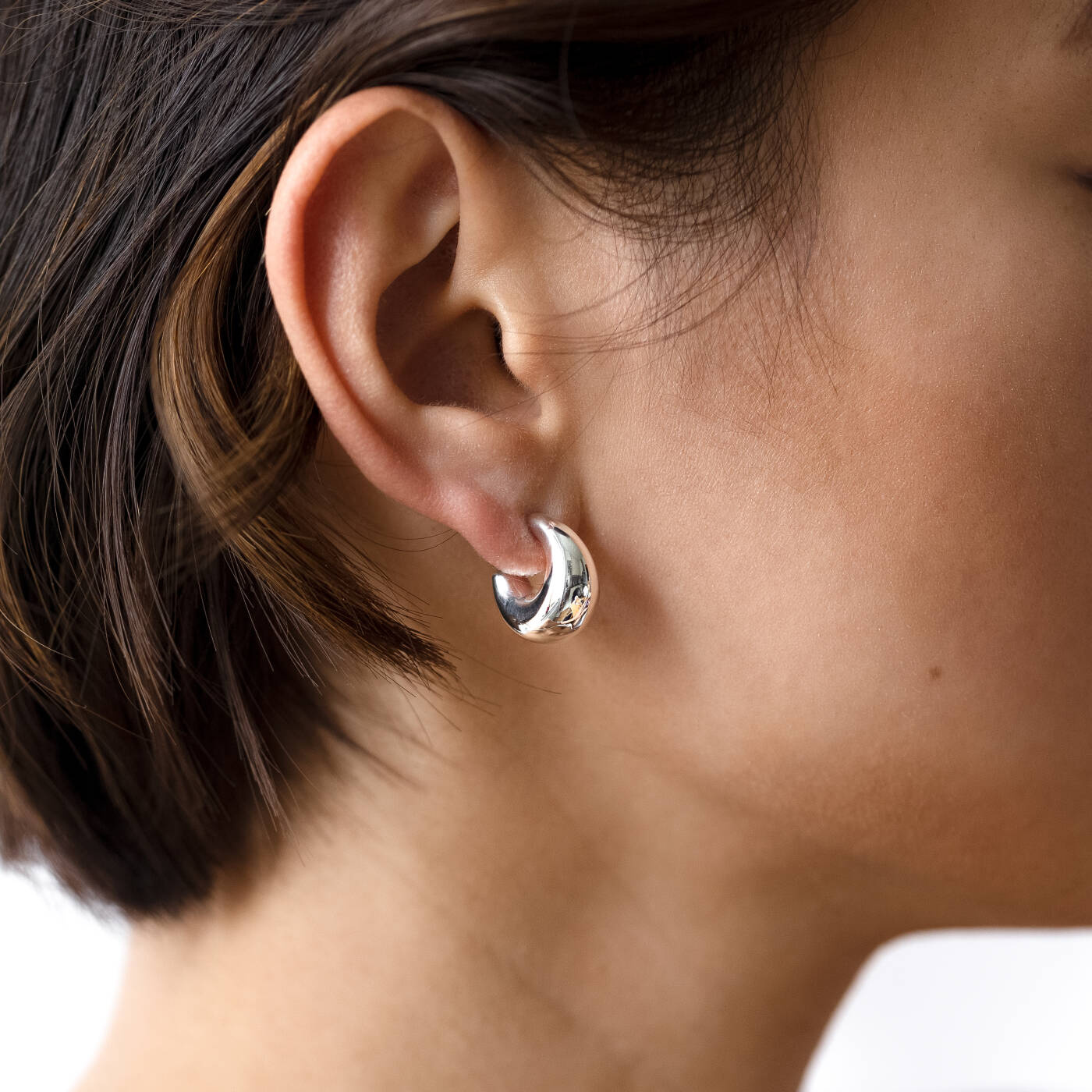 Bolded Little Sis Örhänge Silver