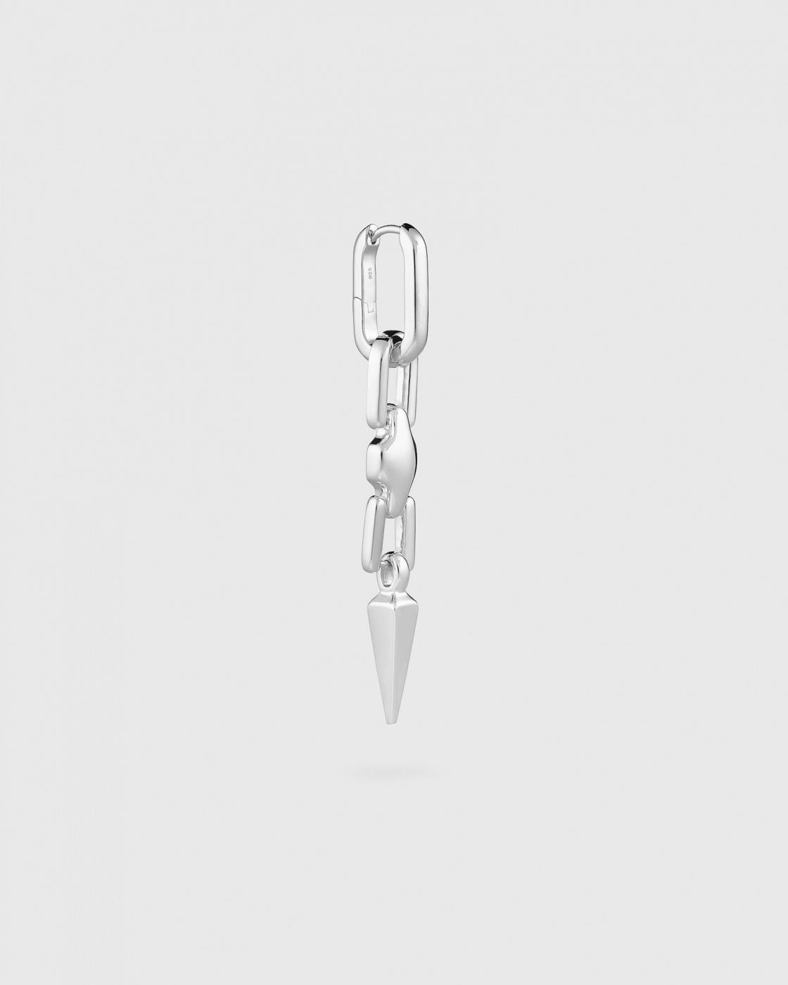Marion Long Single Earring Silver