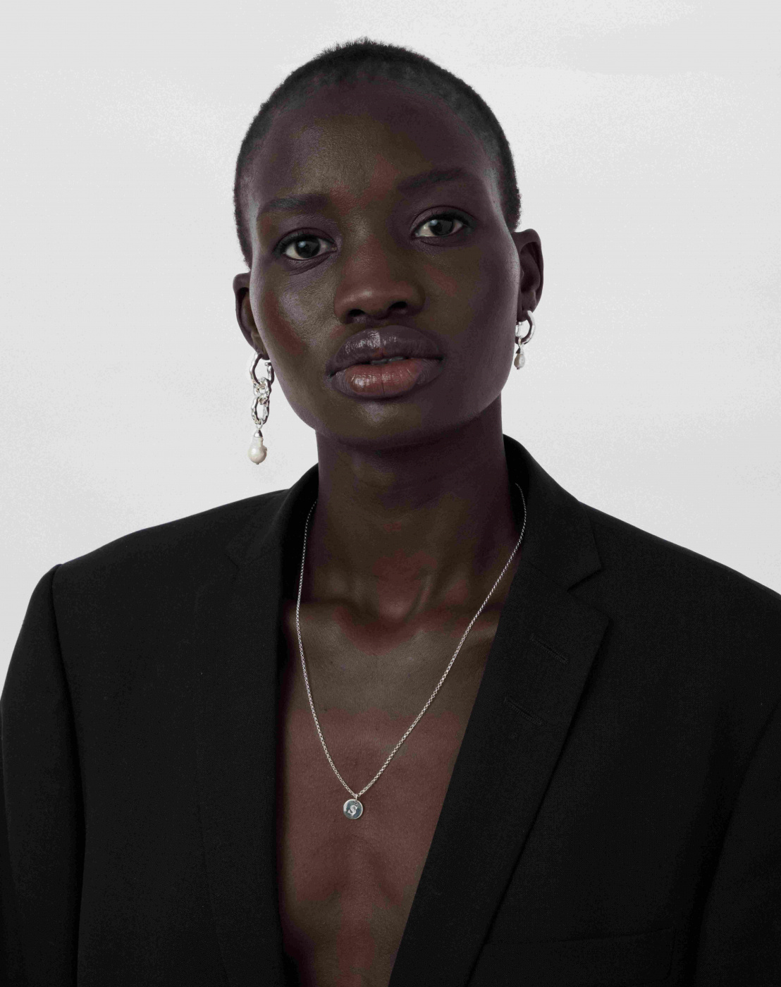 Mary Long Single Earring Silver