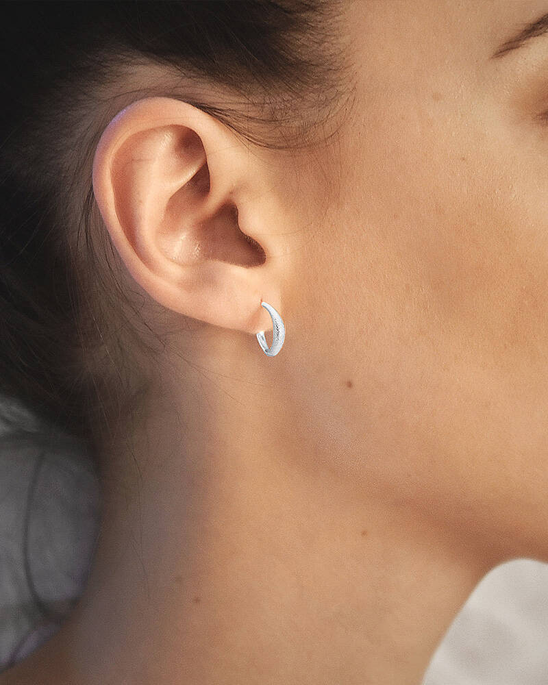 Les Amis hoops matte silver