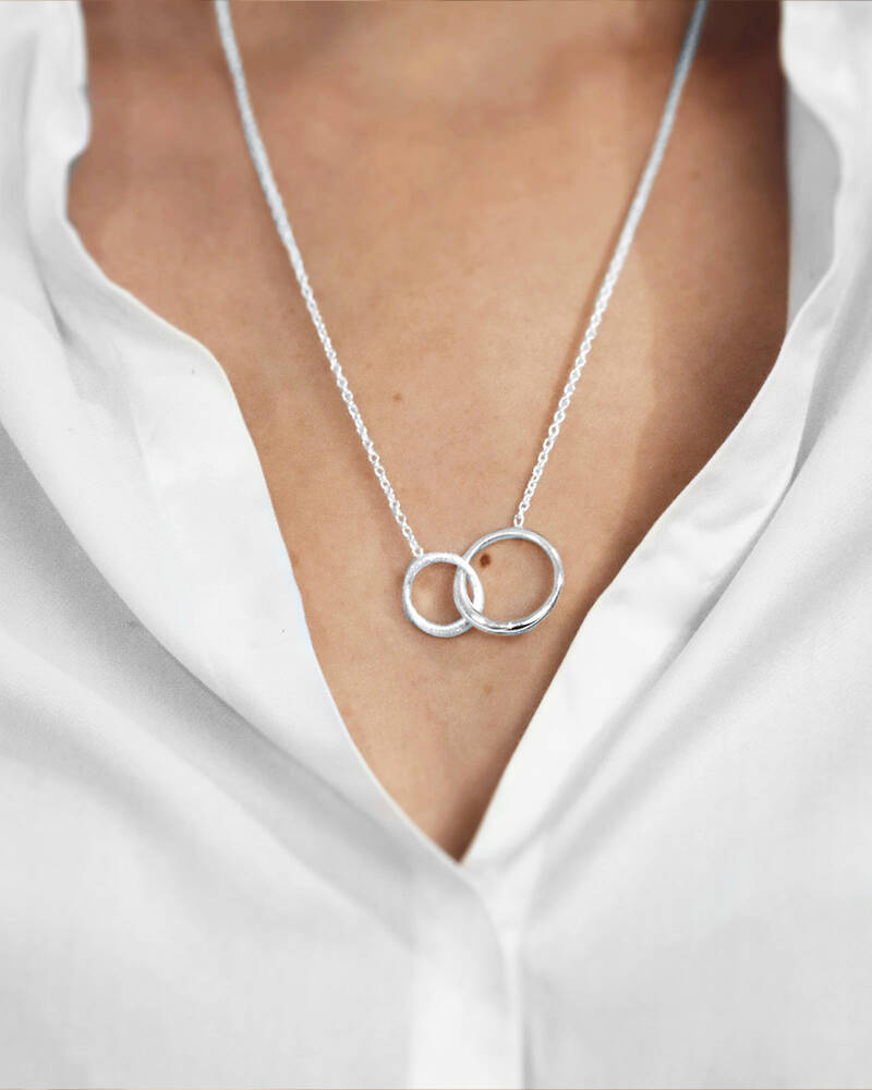 Les Amis single halsband silver