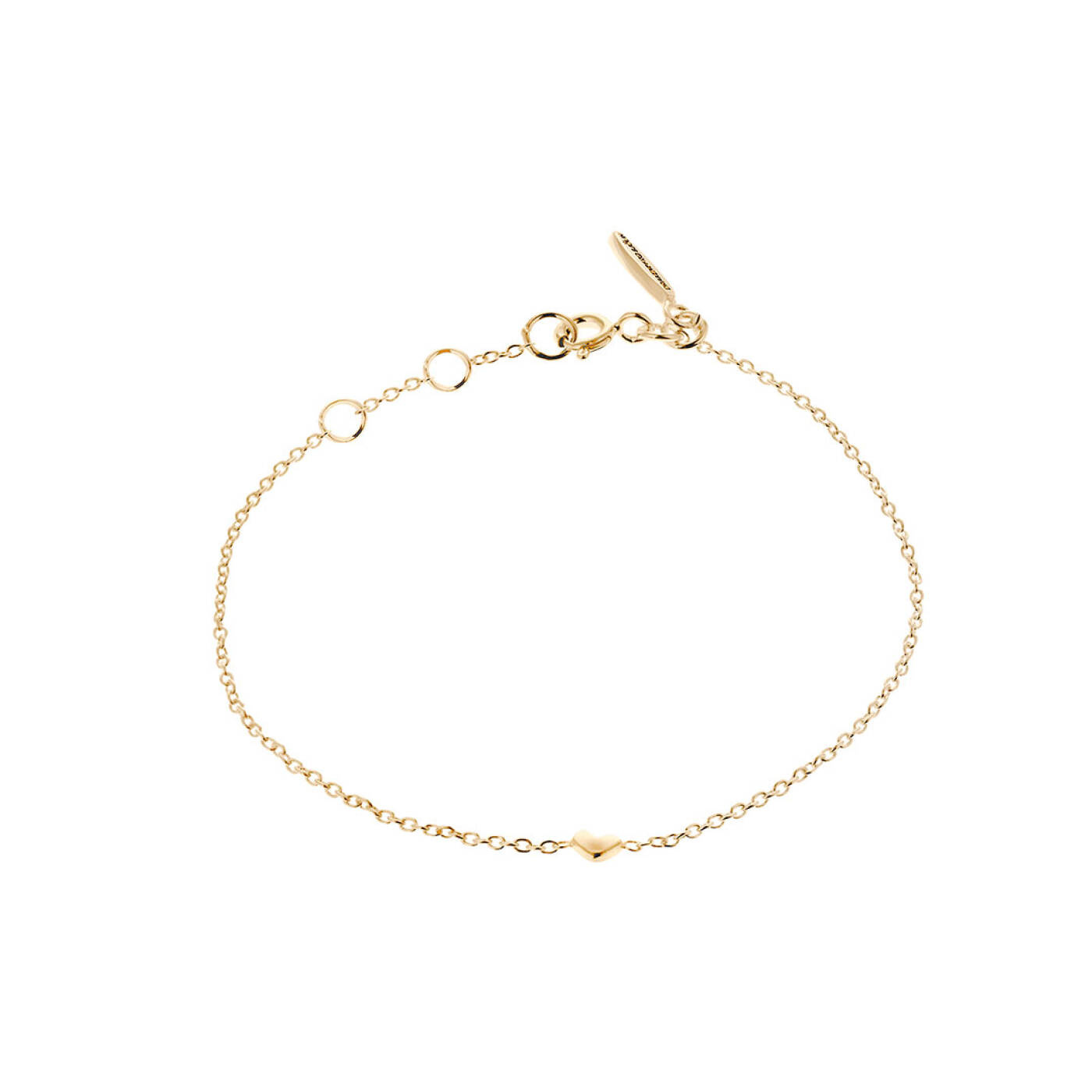 Loving Heart drop armband guld
