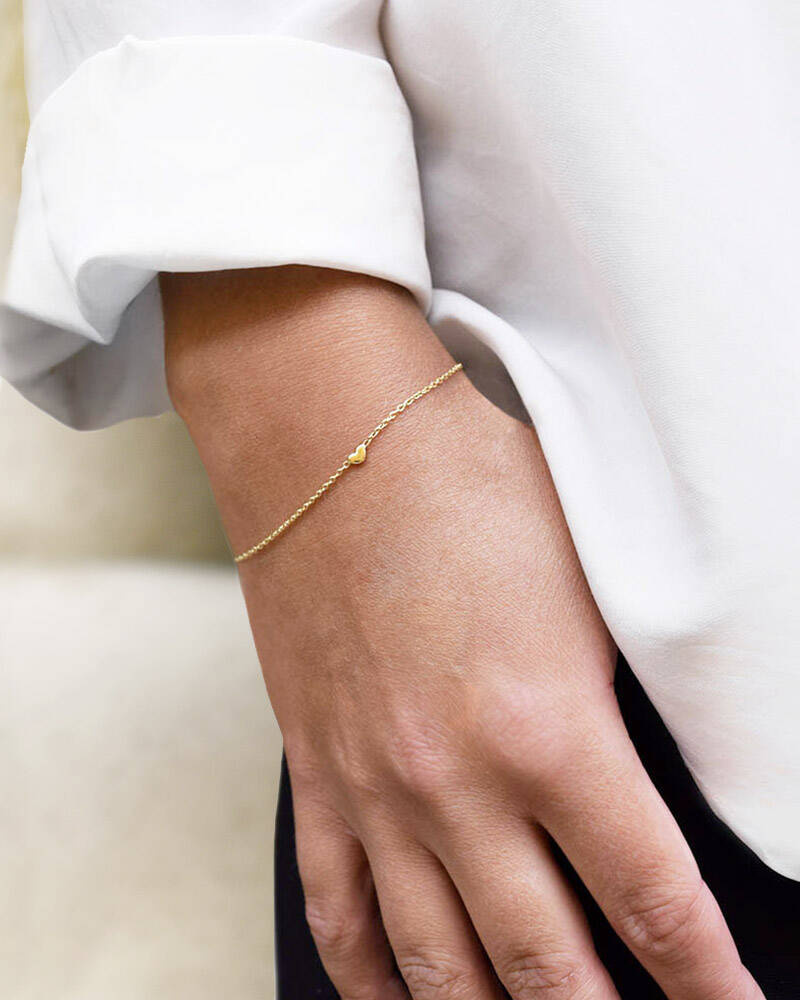Loving Heart drop armband guld