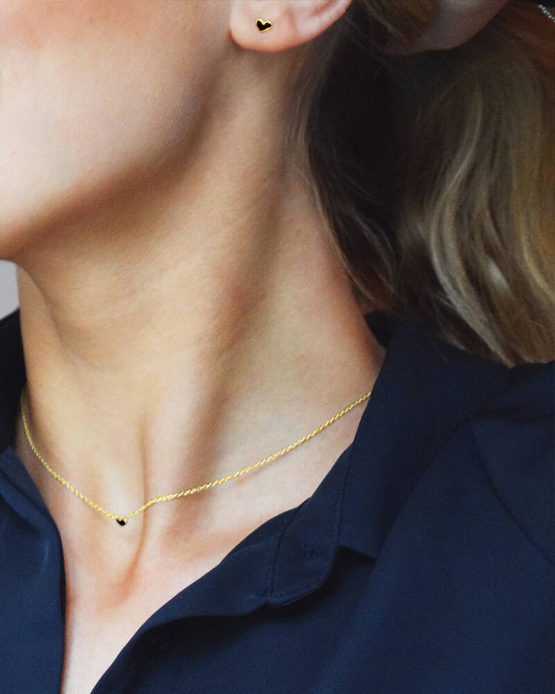 Loving Heart drop örhänge guld