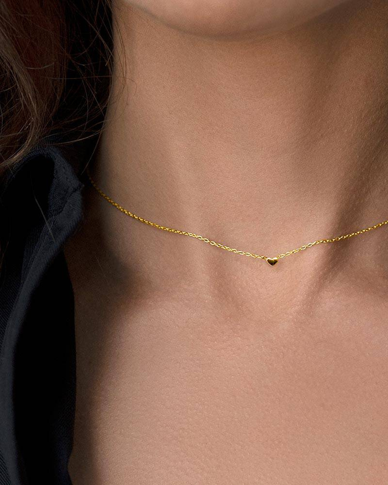 Loving Heart drop halsband guld