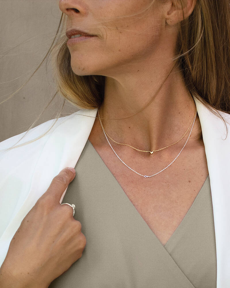 Loving Heart drop halsband guld