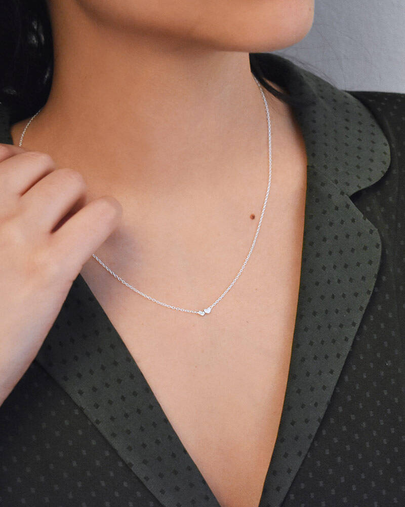 Loving heart halsband silver