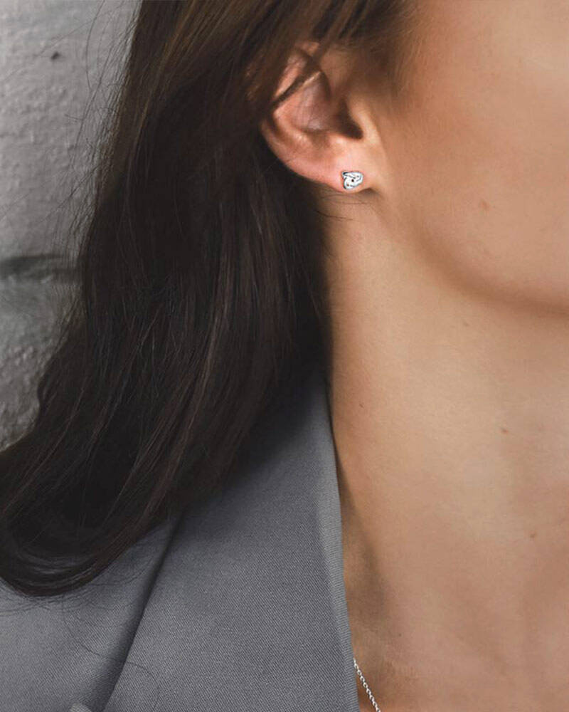 Le knot drop örhänge silver