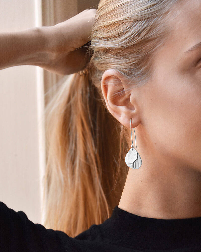 Lakeside small örhänge silver