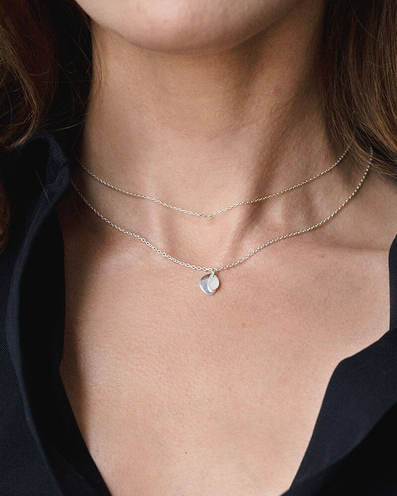 Lakeside drop halsband silver