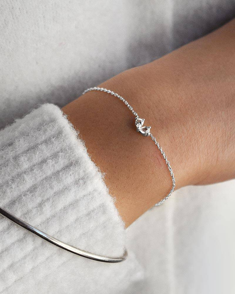 Love Heart armband silver