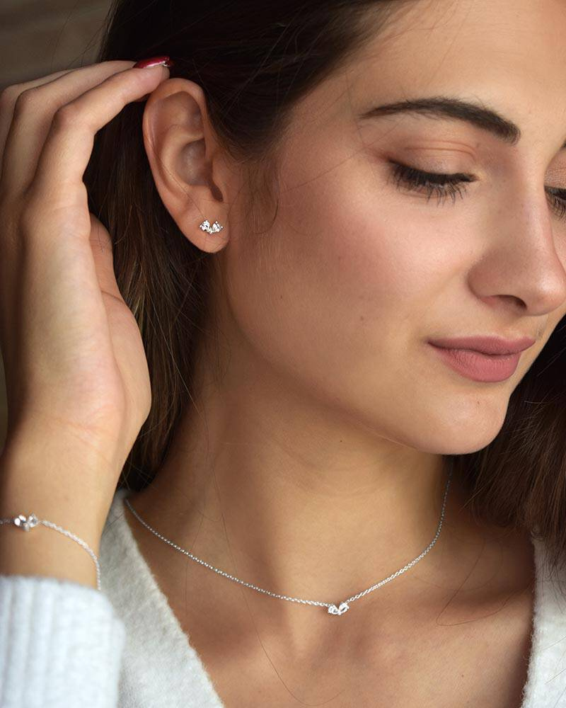 Love Heart örhänge silver