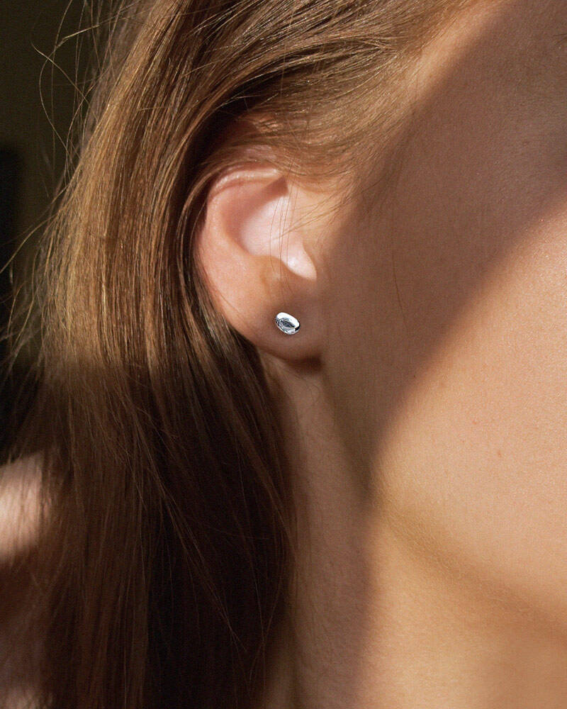 Morning Dew petite örhänge silver