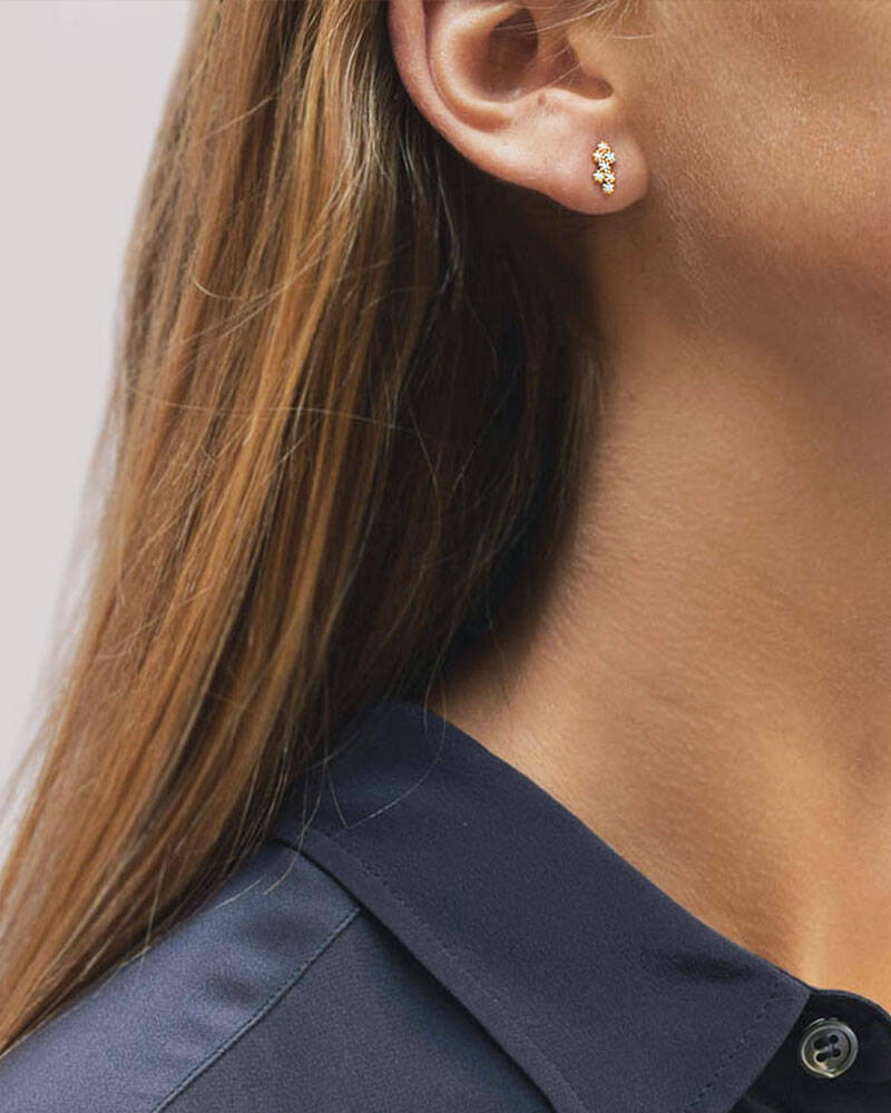 Milky Way drop örhänge guld