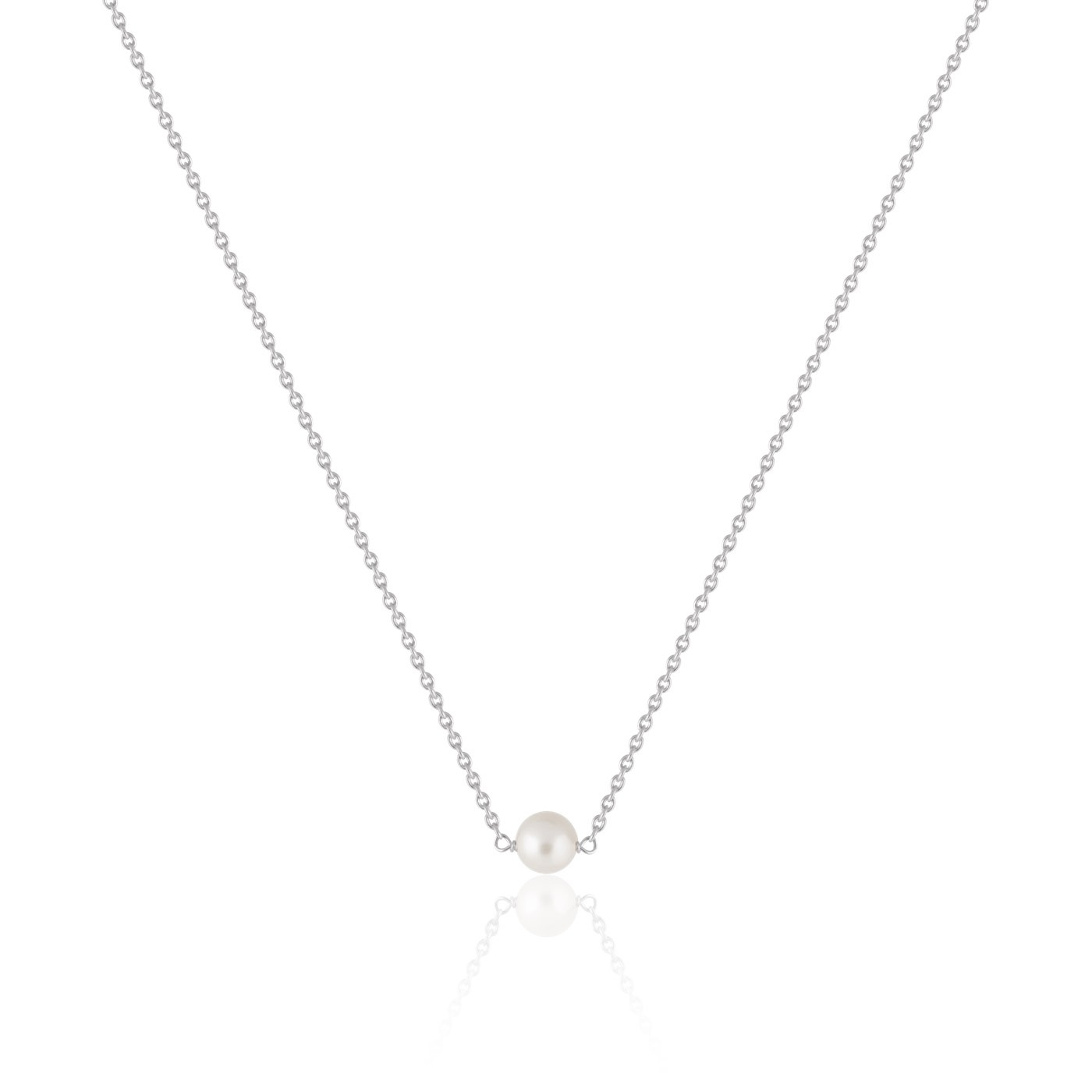 Pearl Halsband (silver) 40-45 cm