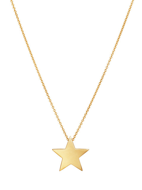 Star Large Halsband (guld) 42 cm