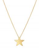 Star Large Halsband (guld) 42 cm