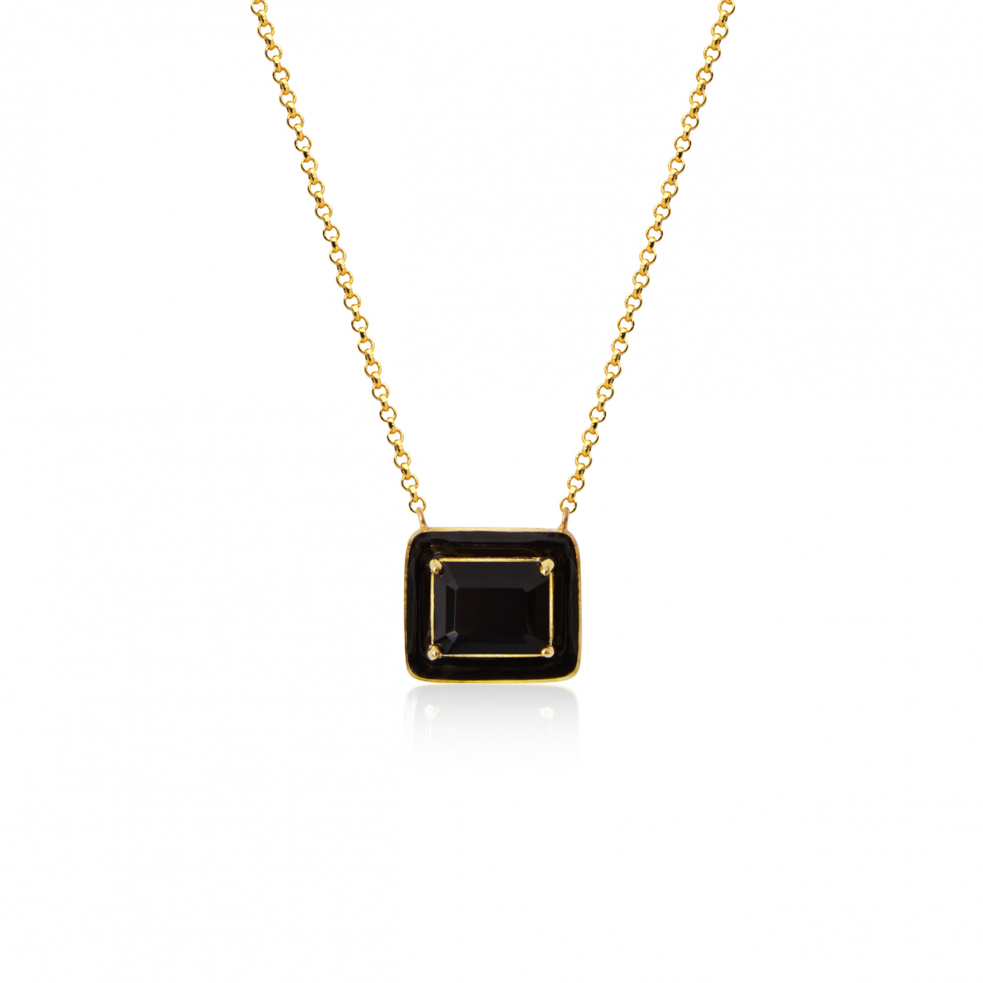 Iris halsband black onyx