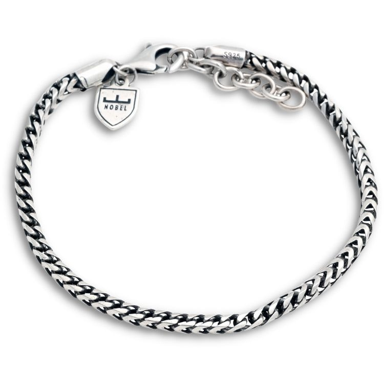 Silverarmband Rävsvanslänk 19,5+3cm