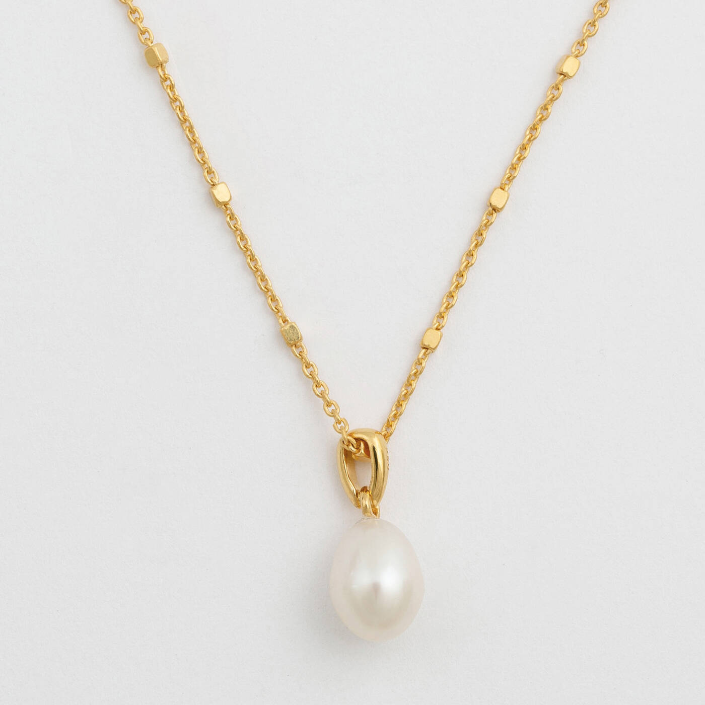 Treasure Single Pearl Halsband Gold