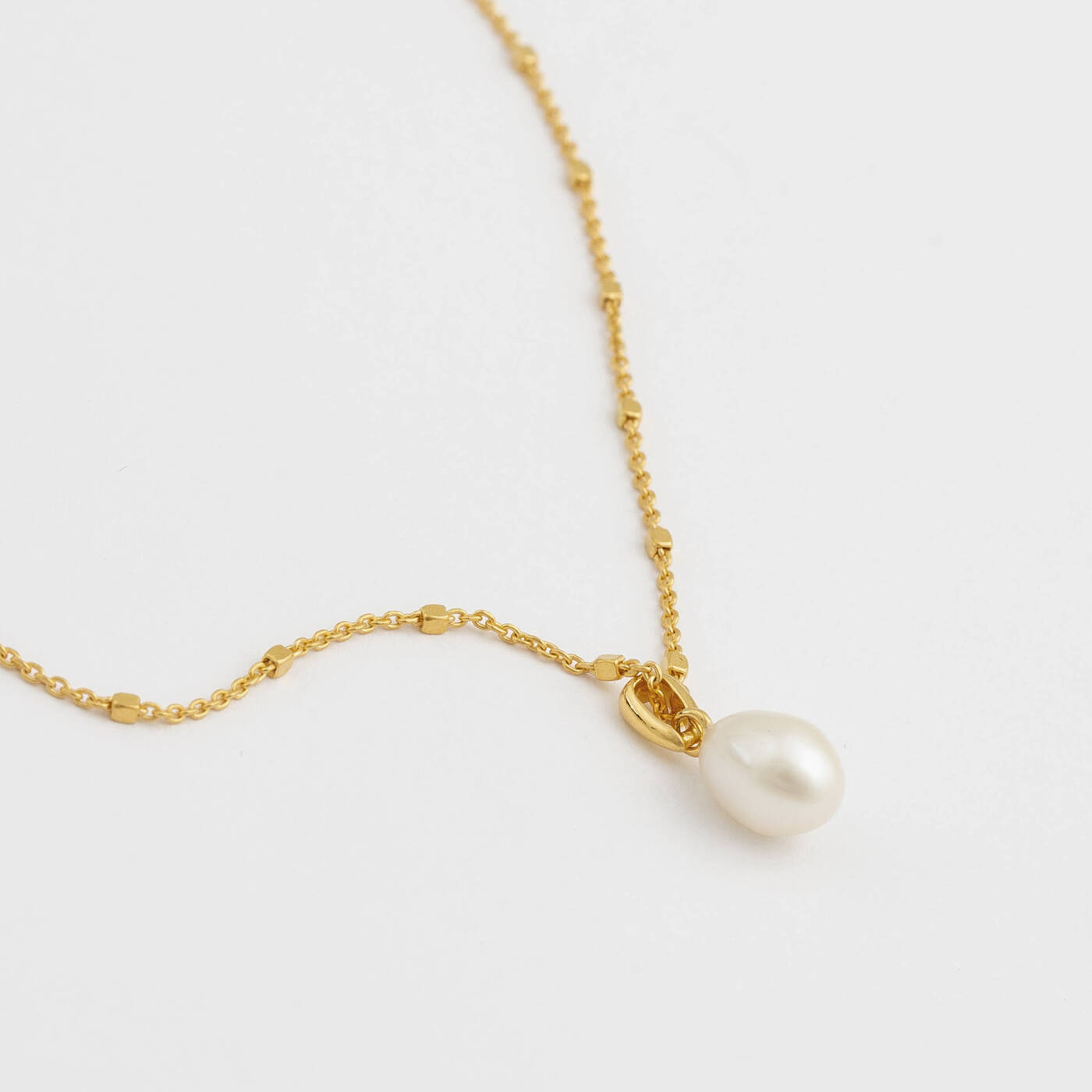 Treasure Single Pearl Halsband Gold