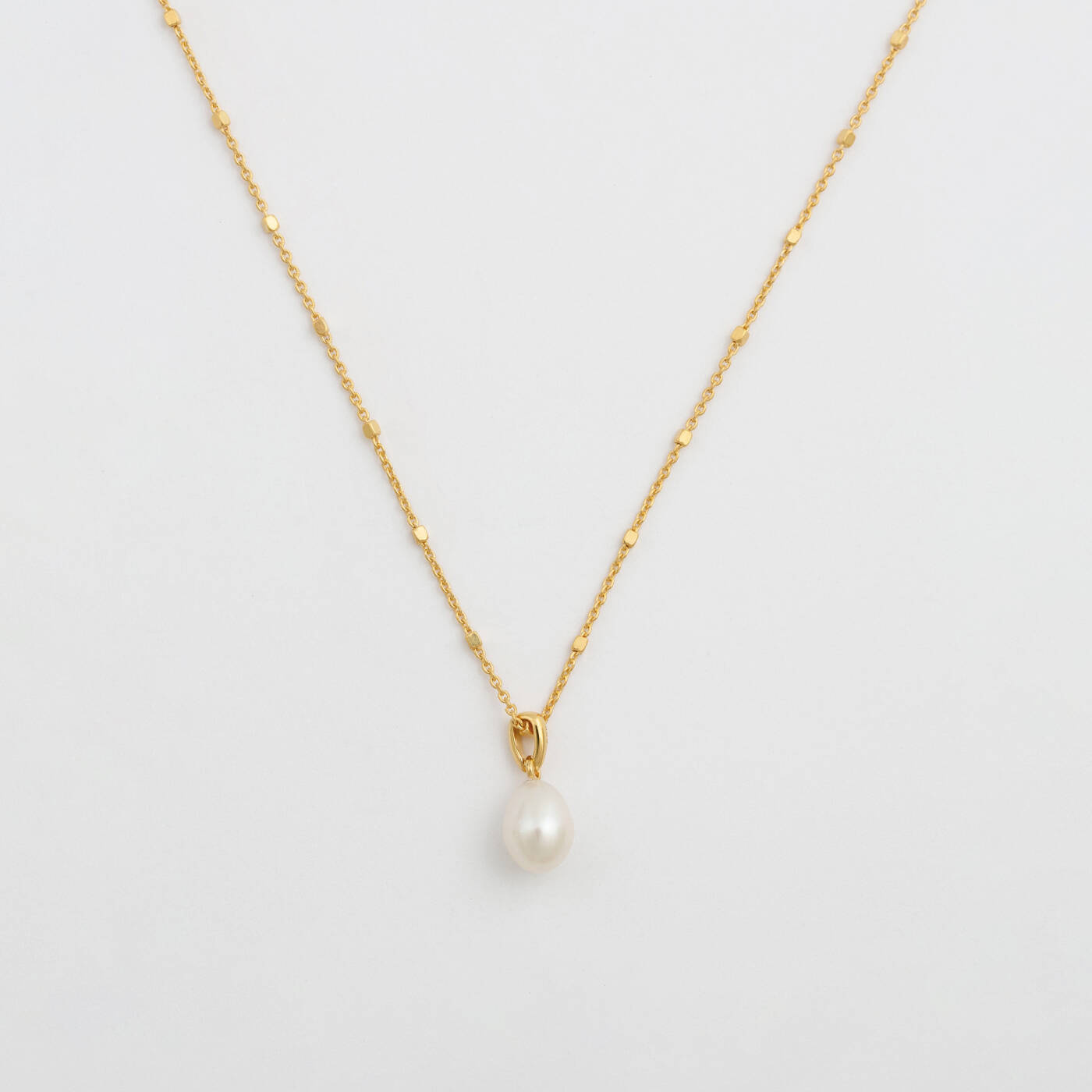 Treasure Single Pearl Halsband Gold