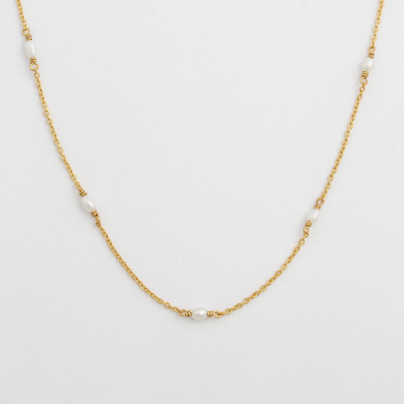 Treasure Multi Pearl Halsband Gold