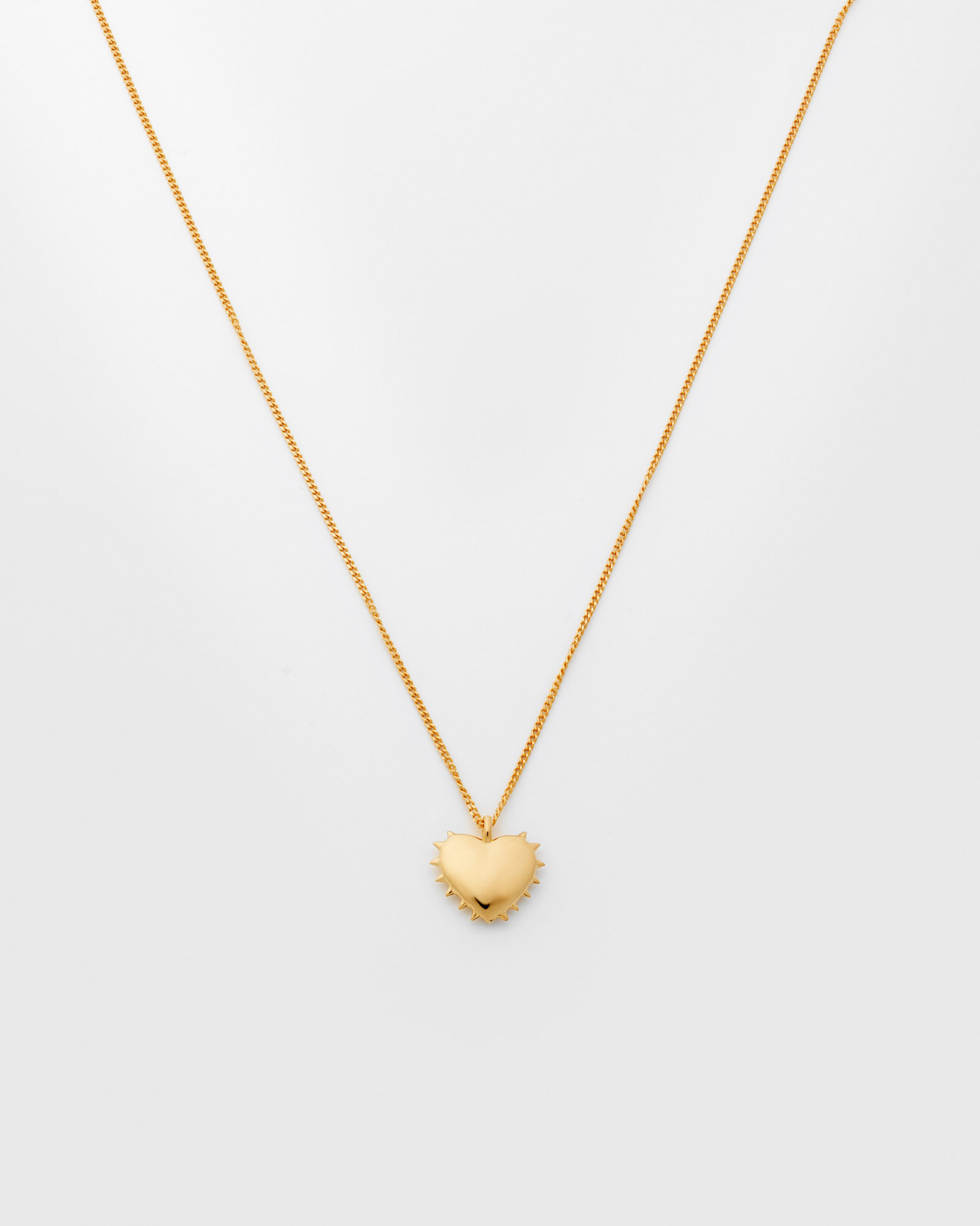 True Love Spike Heart Halsband Guld